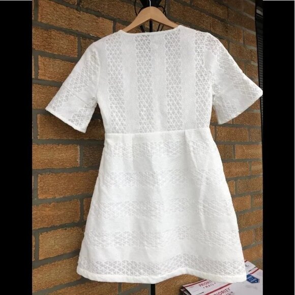 Sandro paris white lace dress size 3 - Picture 2 of 12